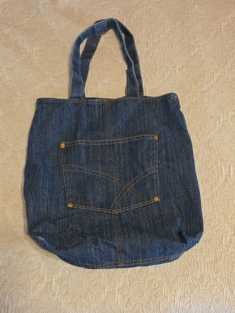 Women's  Denim Tote Bag - Blue